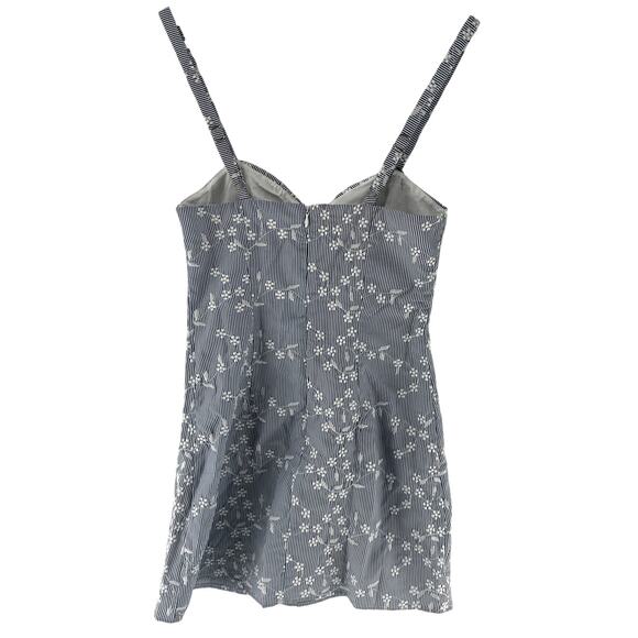 More To Come Women's Grey Stripe Tali Mini Dress Size XS - Picture 5 of 8